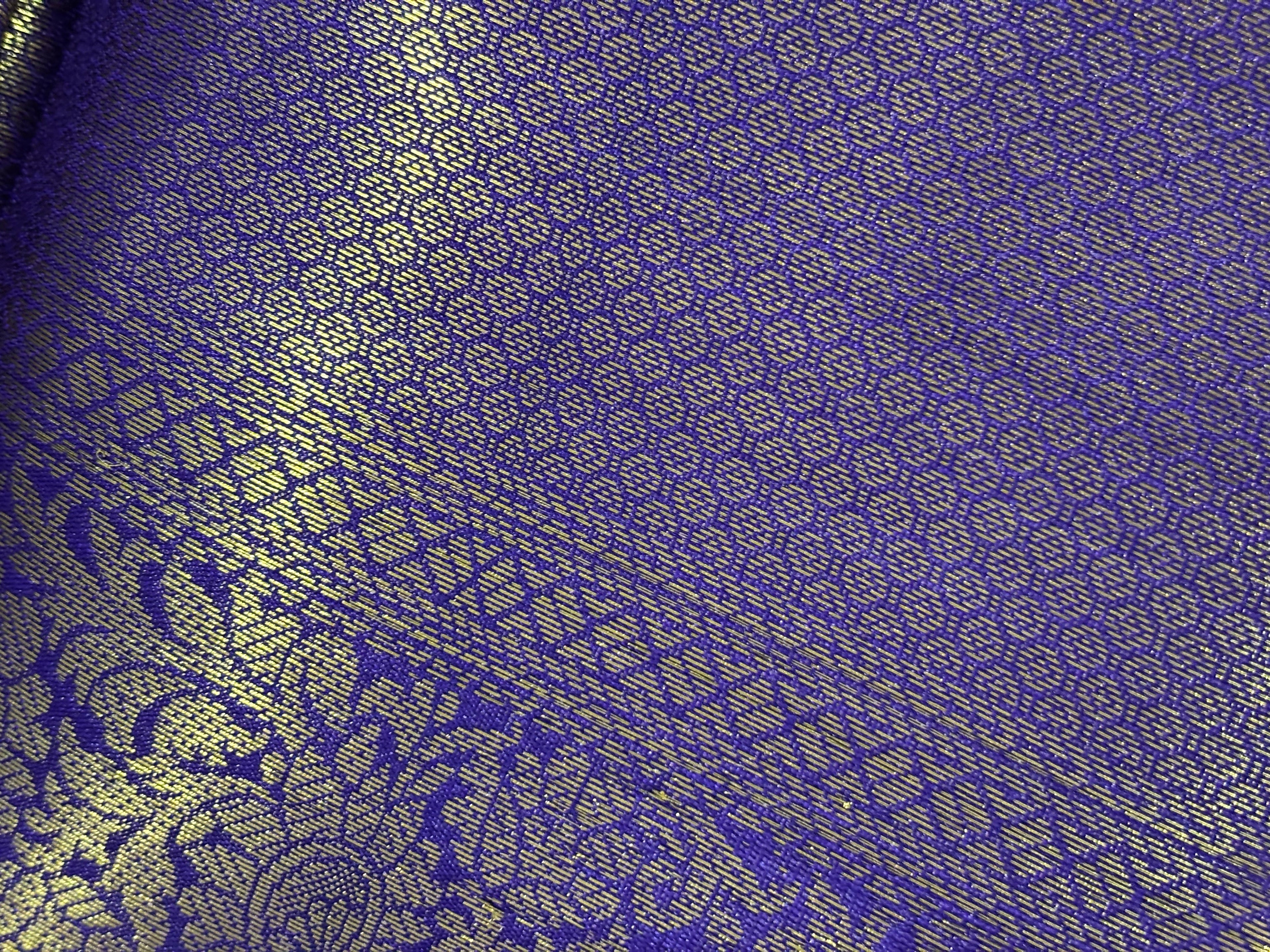 Tissue Silk Saree with Floral Zari Weaving