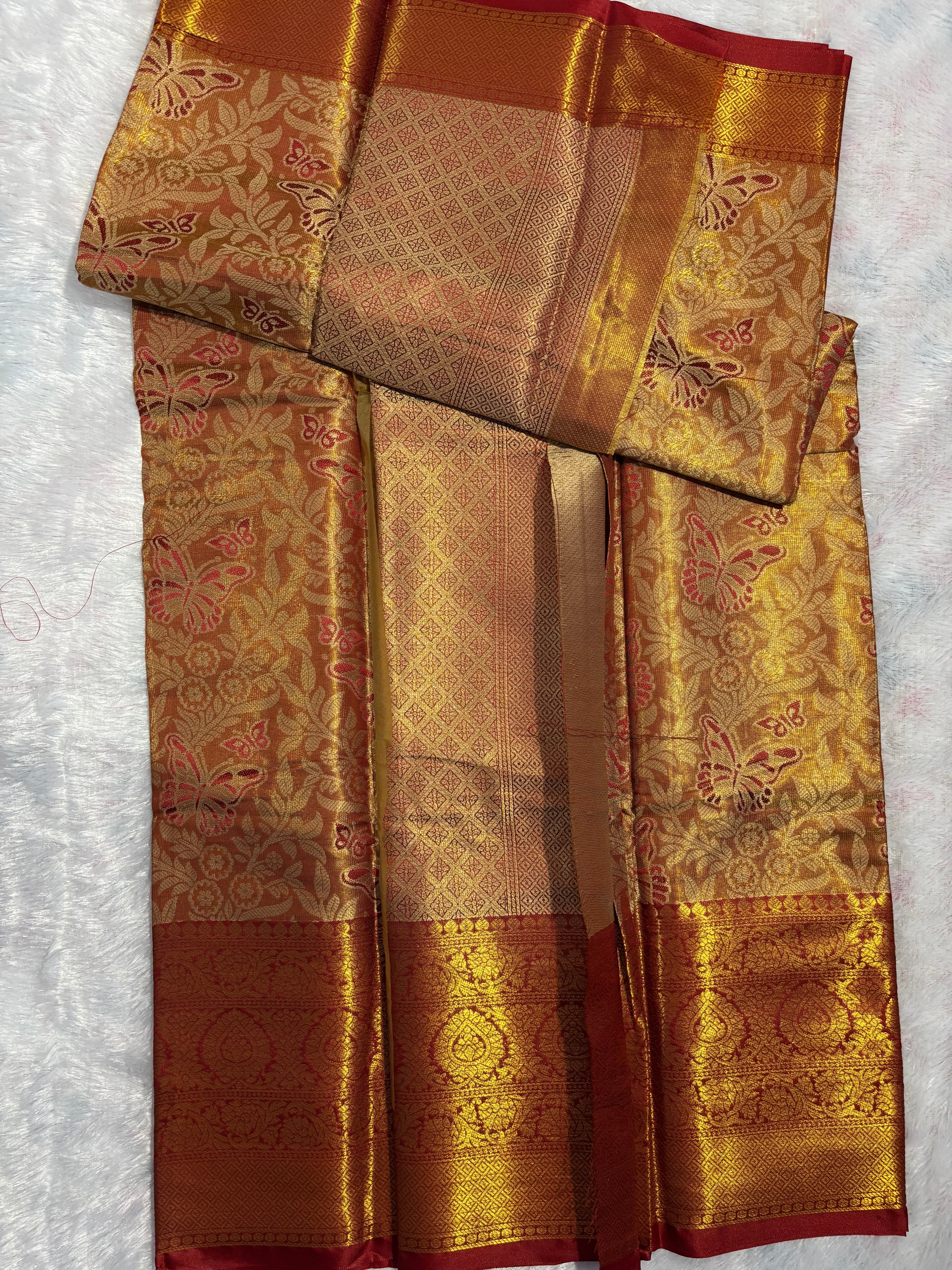 Tissue Silk Saree with Rich Zari Weaving