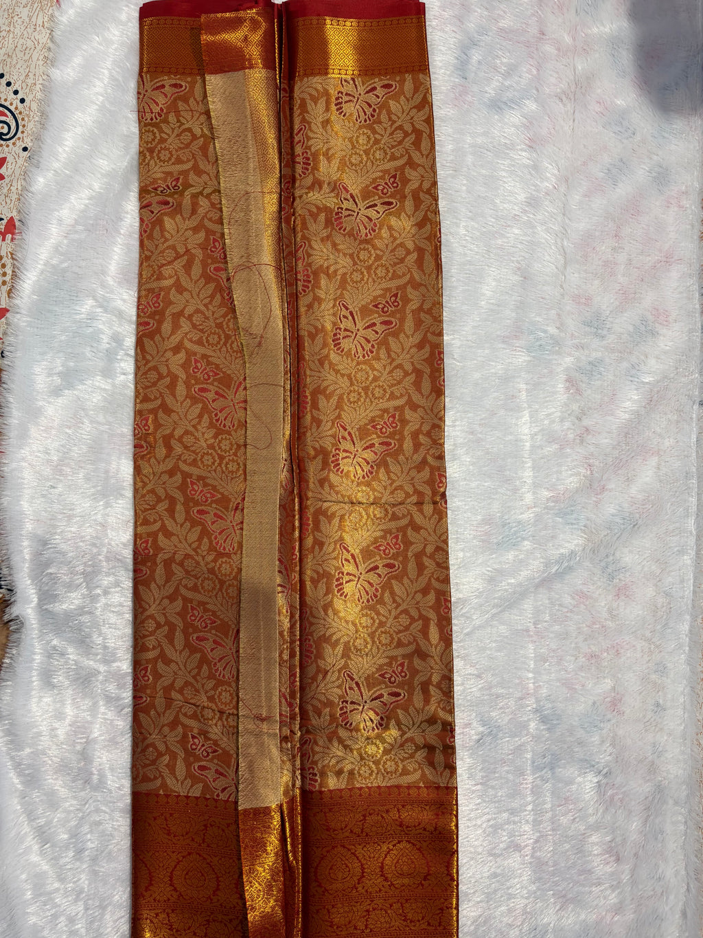 Tissue Silk Saree with Rich Zari Weaving