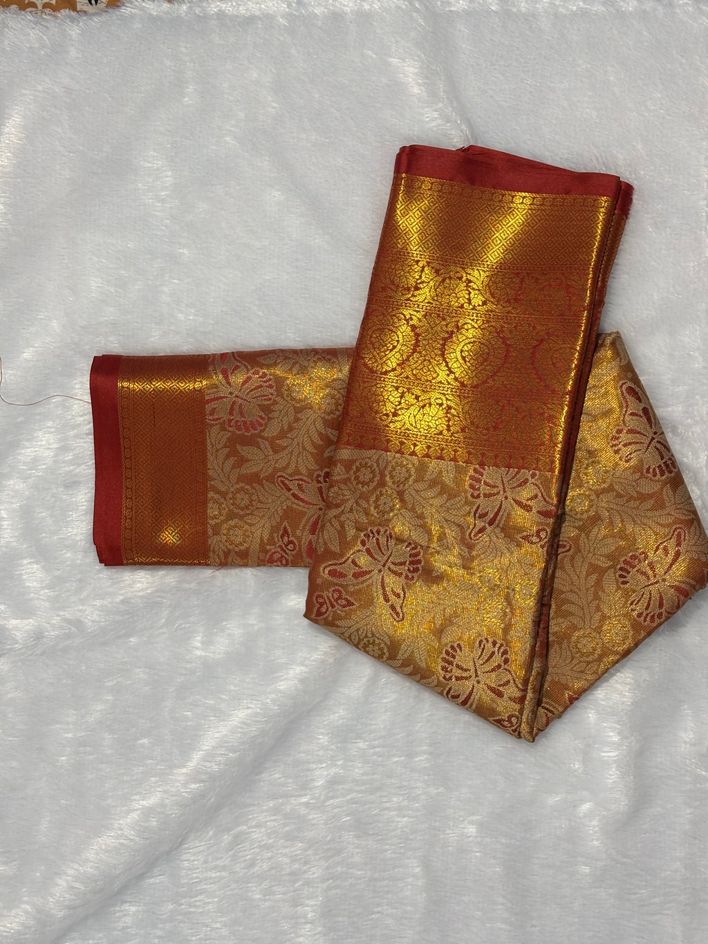 Tissue Silk Saree with Rich Zari Weaving